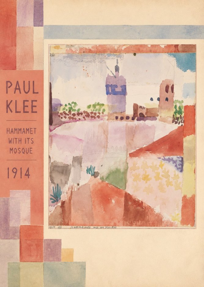 Paul Klee Hammamet with Its Mosque No2 - Juliste