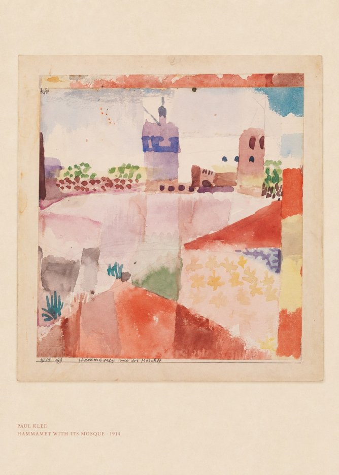 Paul Klee Hammamet with Its Mosque No5 - Juliste