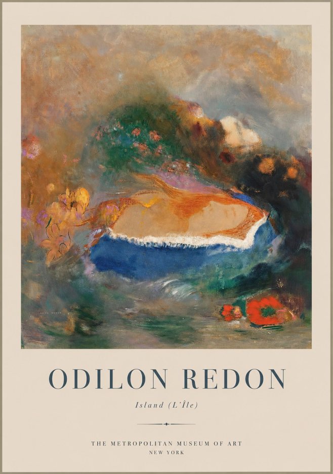 Odilon Redon Island (L'île) No1 - Juliste