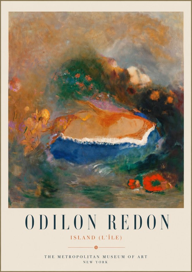 Odilon Redon Island (L'île) No5 - Juliste