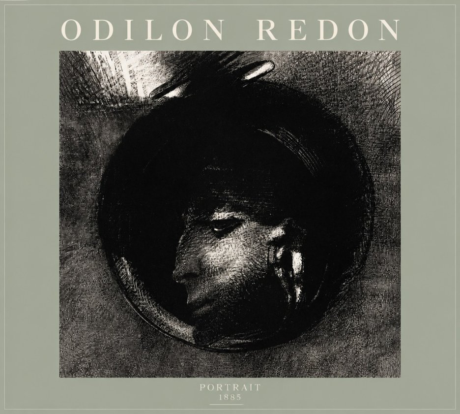 Odilon Redon Portrait No5 - Juliste
