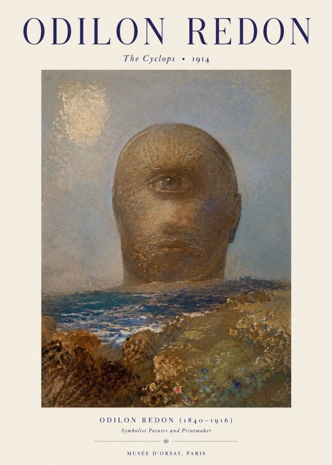 Odilon Redon The Cyclops I No1 - Juliste