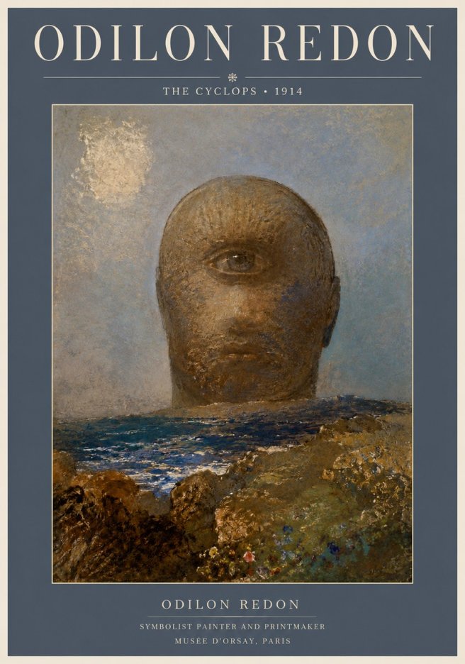 Odilon Redon The Cyclops I No2 - Juliste