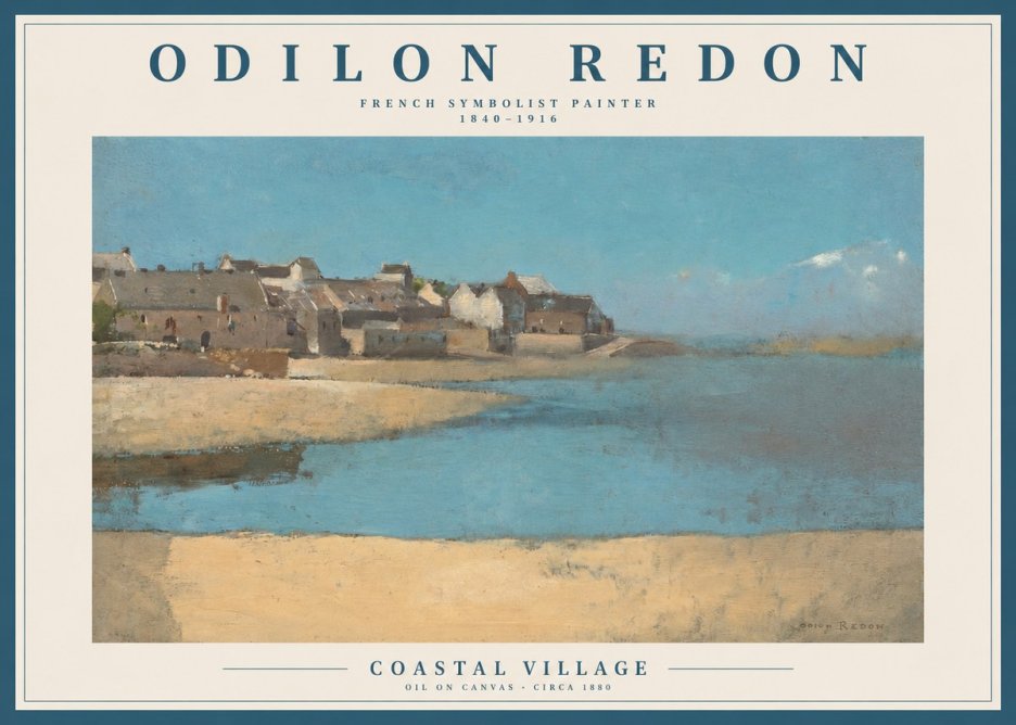 Odilon Redon Coastal Village No2 - Juliste