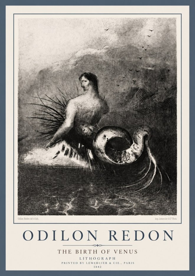 Odilon Redon The Birth of Venus No2 - Juliste
