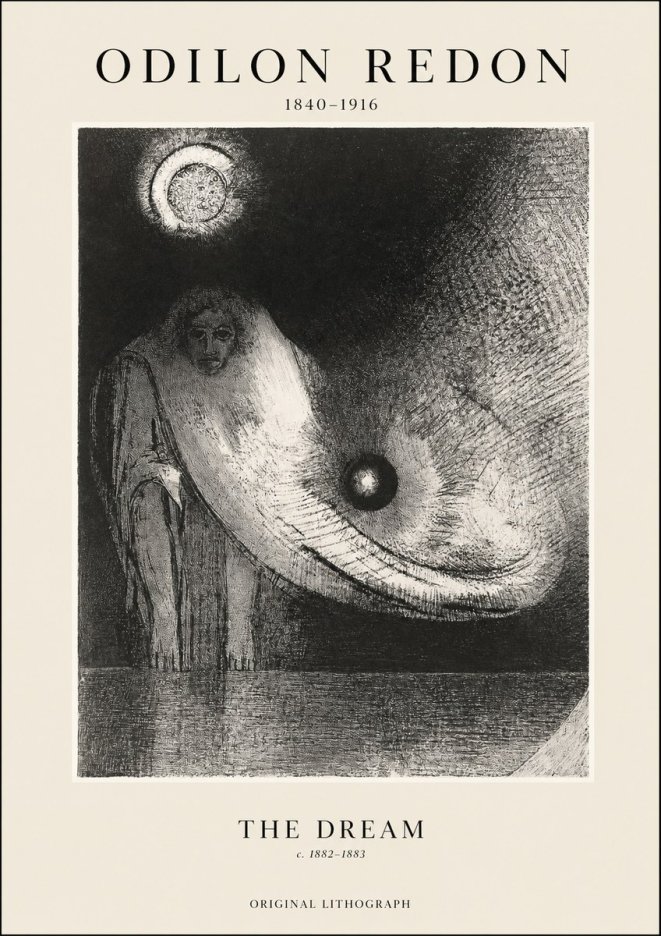 Odilon Redon The Dream No1 - Juliste