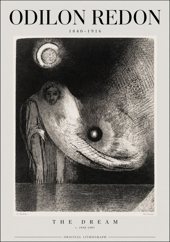 Odilon Redon The Dream No2 - Juliste