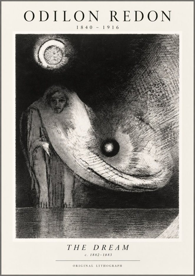 Odilon Redon The Dream No5 - Juliste