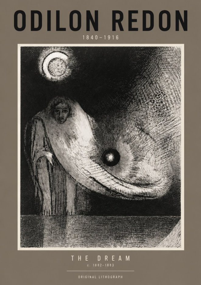 Odilon Redon The Dream No6 - Juliste