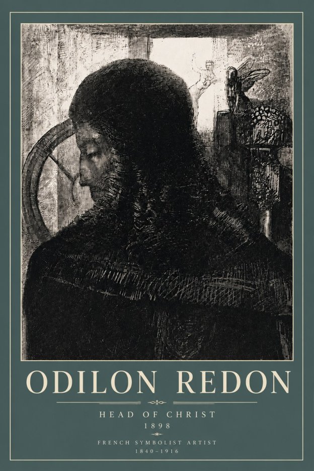 Odilon Redon Head of Christ II No5 - Juliste