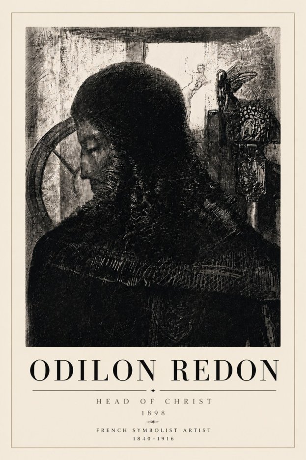 Odilon Redon Head of Christ II No6 - Juliste
