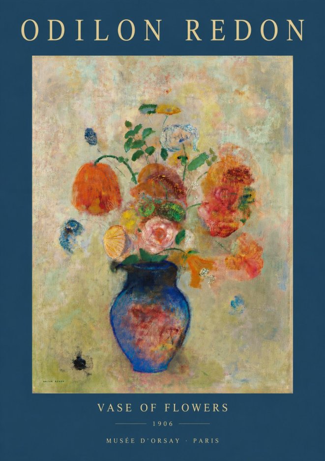 Odilon Redon Vase of Flowers No4 - Juliste