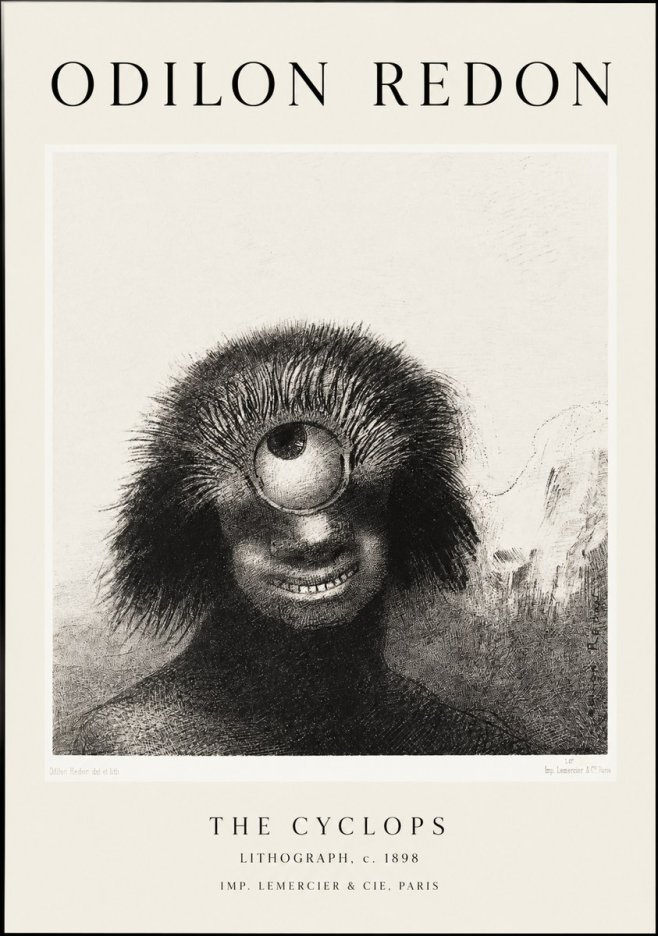 Odilon Redon The Cyclops II No1 - Juliste