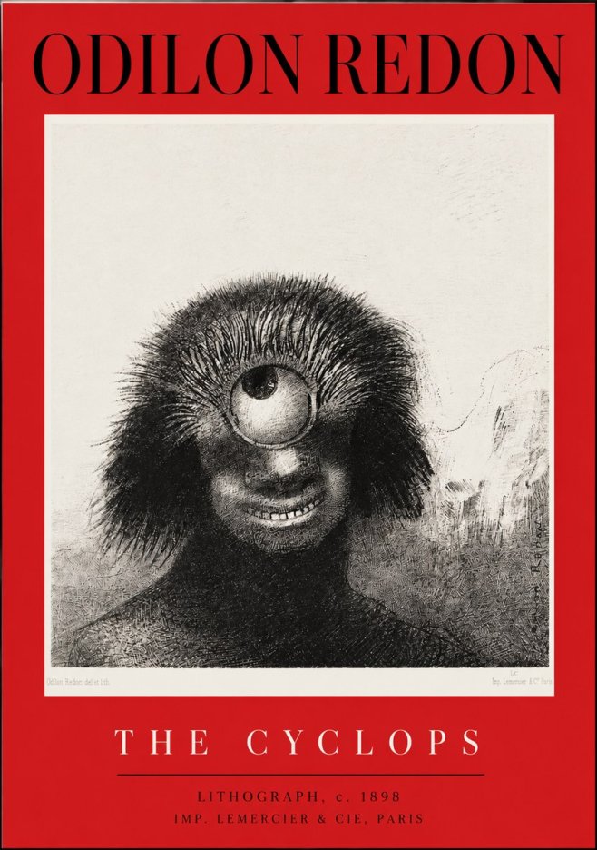 Odilon Redon The Cyclops II No2 - Juliste