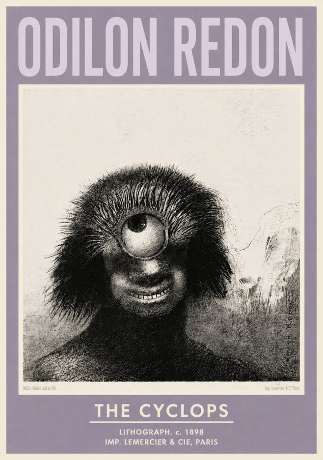 Odilon Redon The Cyclops II No4 - Juliste