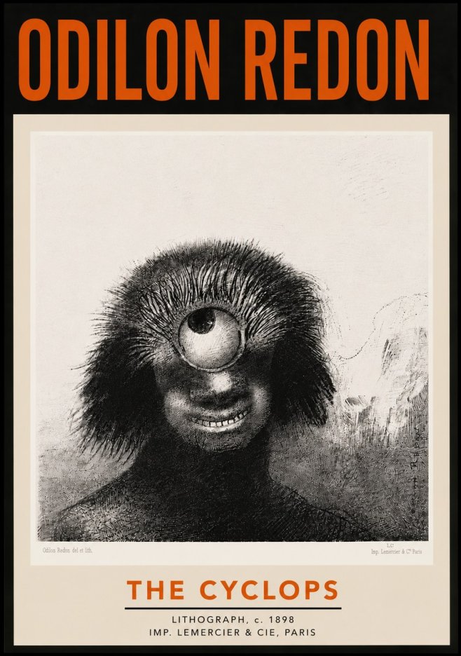 Odilon Redon The Cyclops II No5 - Juliste
