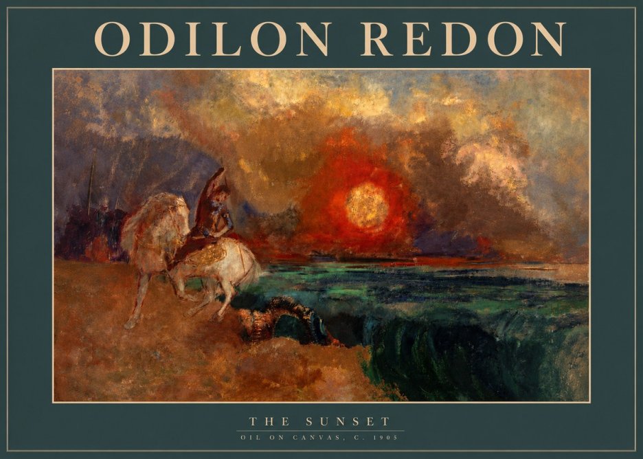 Odilon Redon The Sunset No2 - Juliste