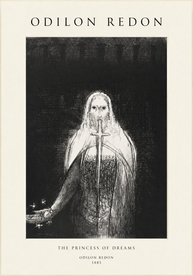Odilon Redon The Princess of Dreams No1 - Juliste