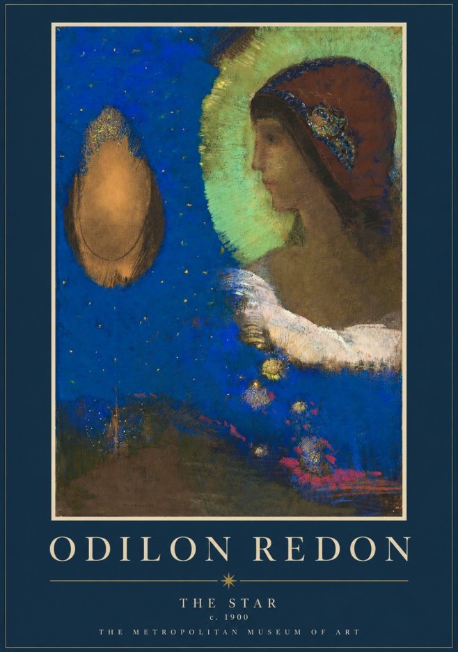 Odilon Redon The Star No2 - Juliste