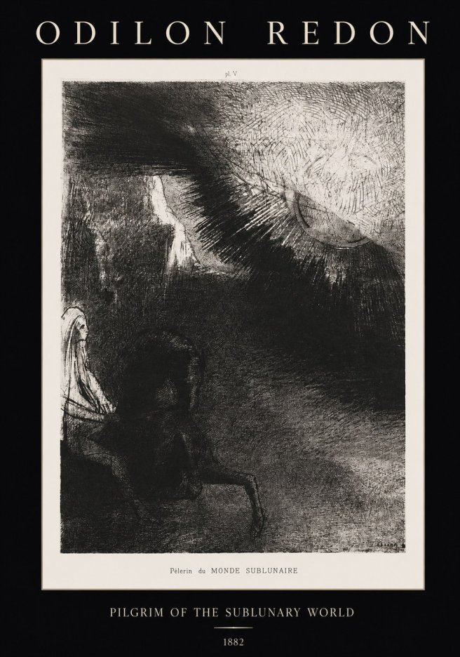Odilon Redon Pèlerin Du Monde Sublunaire No1 - Juliste