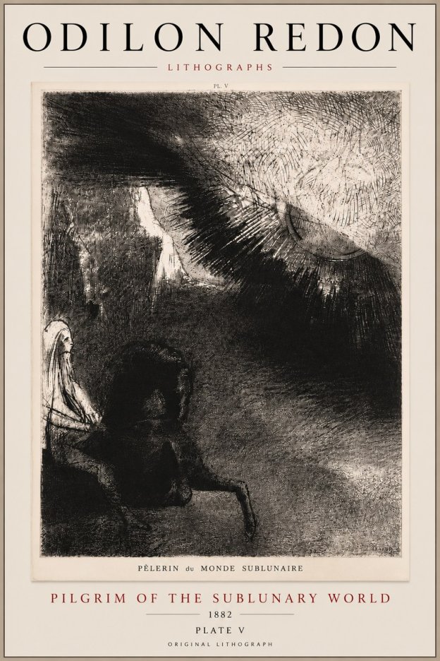 Odilon Redon Pèlerin Du Monde Sublunaire No5 - Juliste