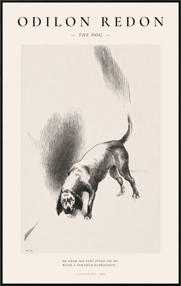 Odilon Redon The Dog No1 - Juliste