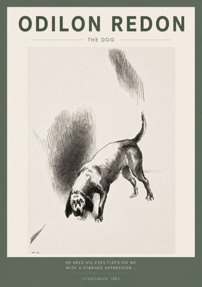 Odilon Redon The Dog No2 - Juliste