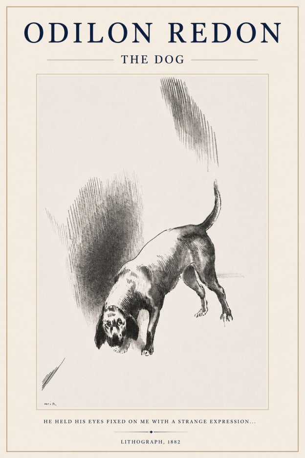 Odilon Redon The Dog No3 - Juliste