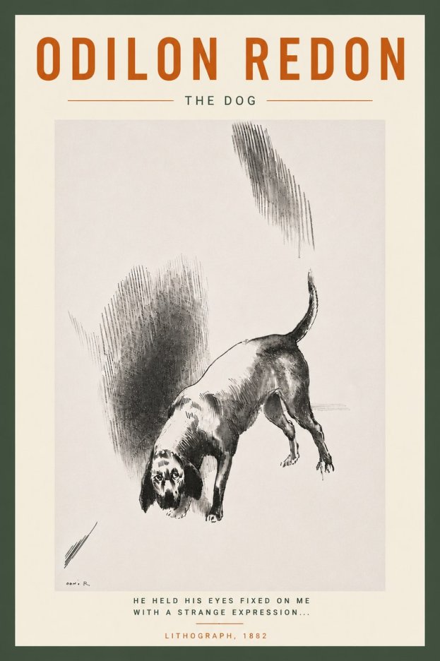 Odilon Redon The Dog No6 - Juliste