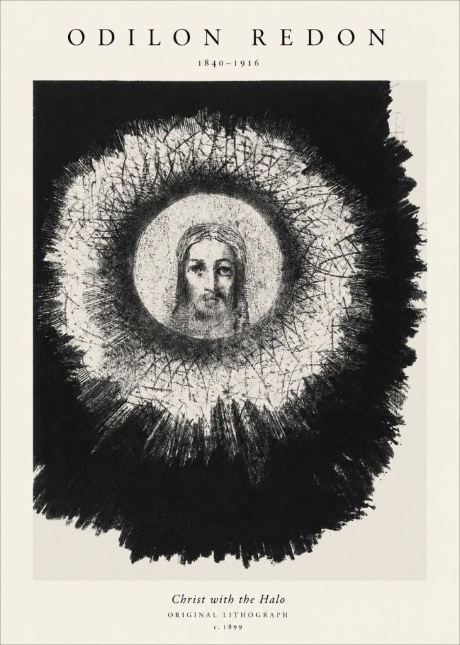 Odilon Redon Christ with the Halo No1 - Juliste