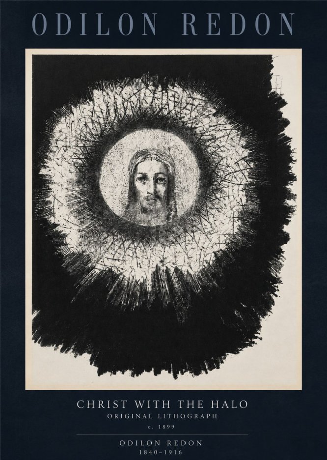 Odilon Redon Christ with the Halo No2 - Juliste
