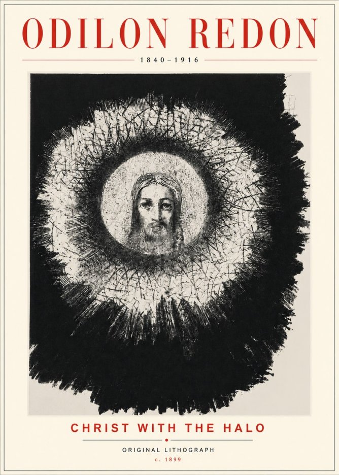 Odilon Redon Christ with the Halo No3 - Juliste