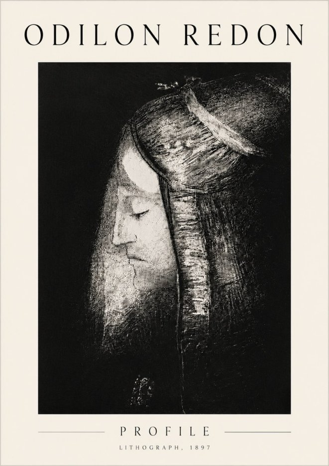 Odilon Redon Profile No6 - Juliste