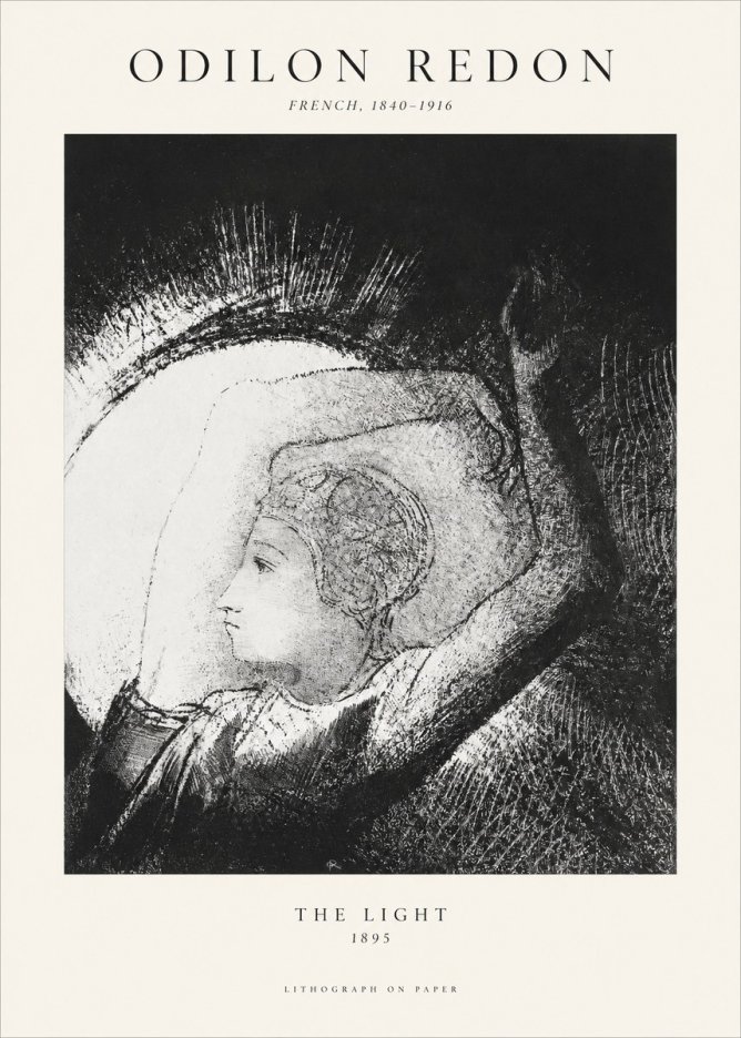 Odilon Redon The Light No1 - Juliste