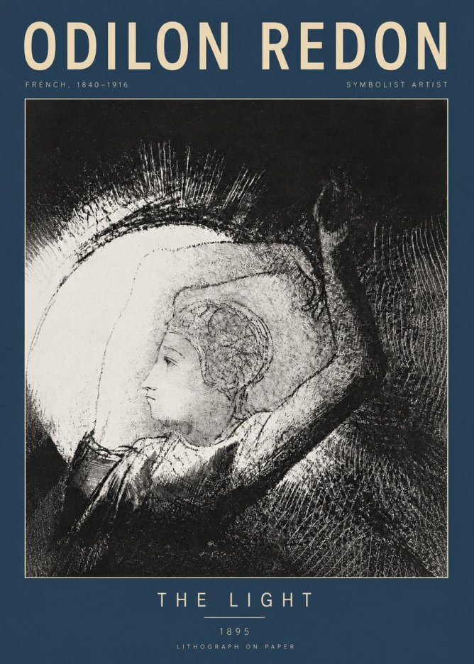 Odilon Redon The Light No2 - Juliste