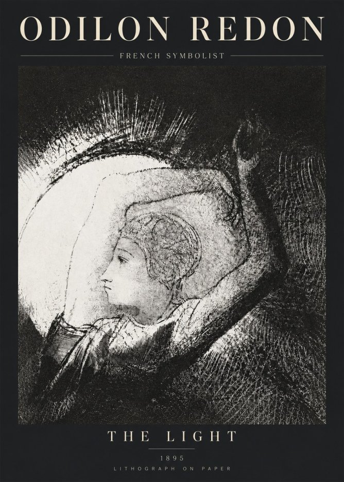 Odilon Redon The Light No3 - Juliste