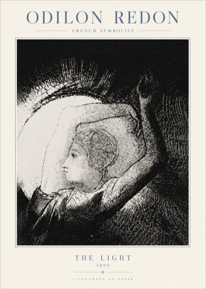 Odilon Redon The Light No5 - Juliste