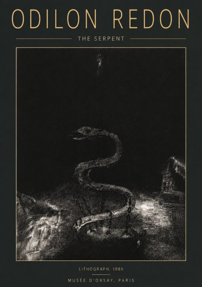 Odilon Redon The Serpent No6 - Juliste