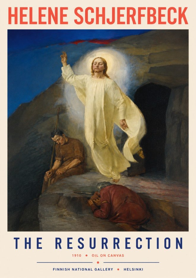 Helene Schjerfbeck The Resurrection No2 - Juliste