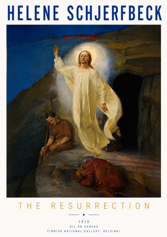 Helene Schjerfbeck The Resurrection No6 - Juliste