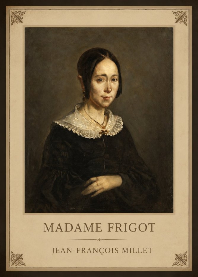 Jean-François Millet Madame Frigot No1 - Juliste