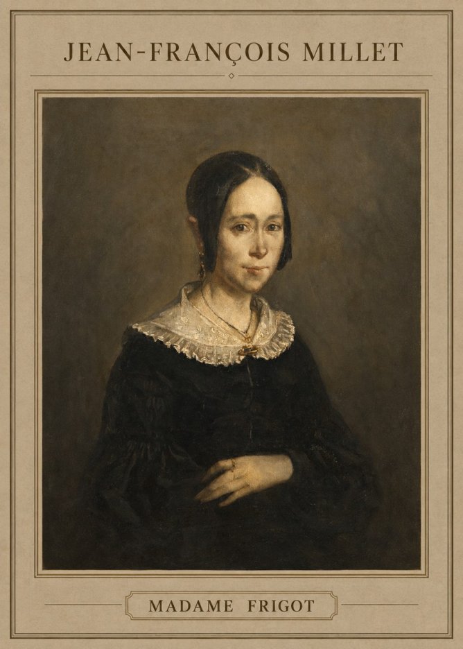Jean-François Millet Madame Frigot No4 - Juliste