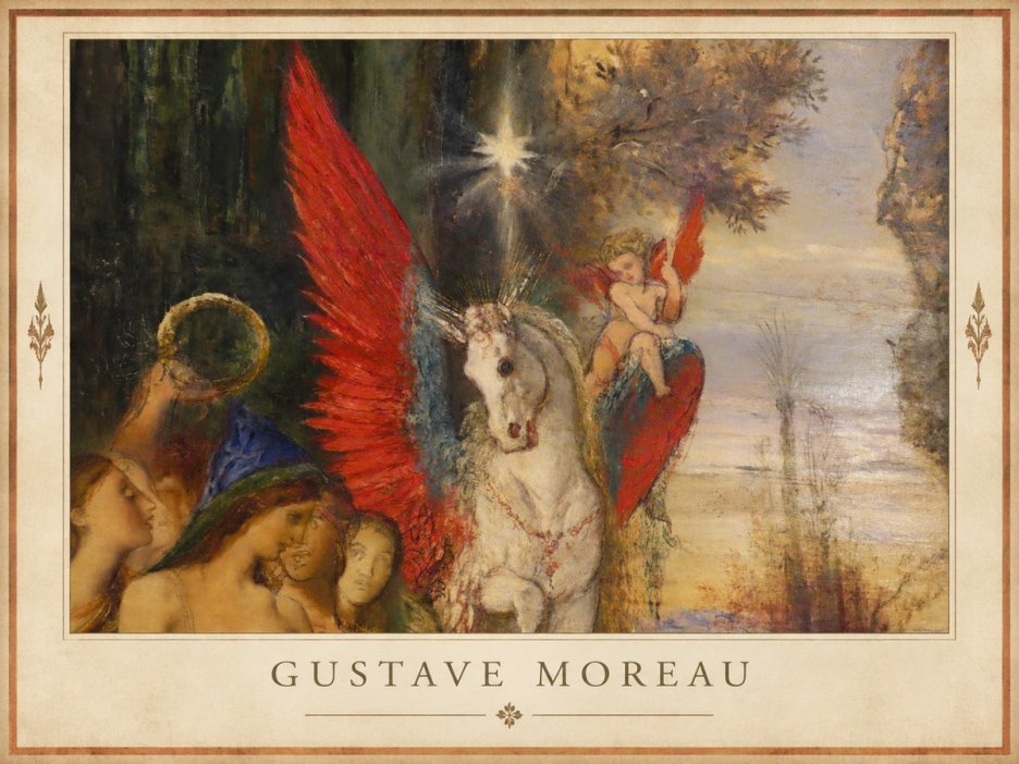 Gustave Moreau Pegasus No1 - Juliste