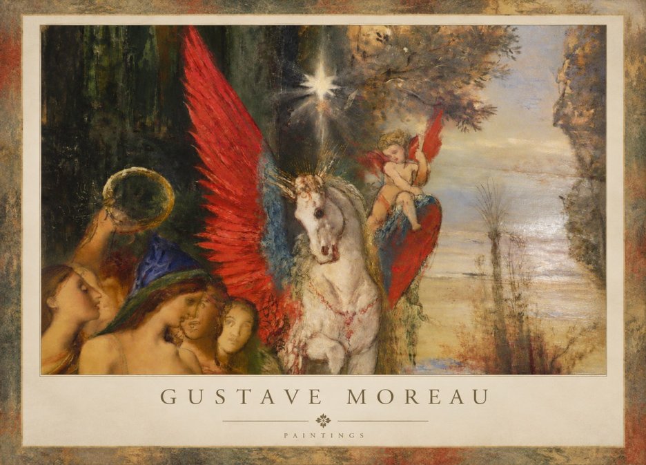 Gustave Moreau Pegasus No2 - Juliste