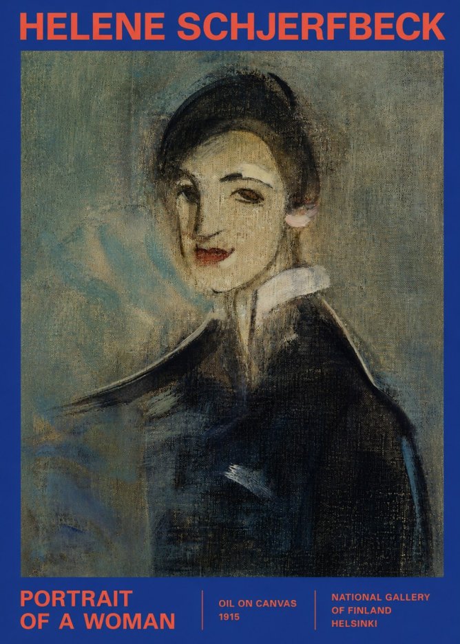 Helene Schjerfbeck Portrait of a Woman II No2 - Juliste