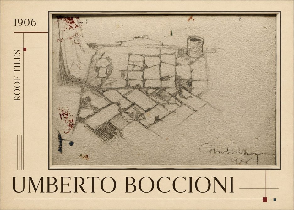 Umberto Boccioni Roof Tiles No1 - Juliste