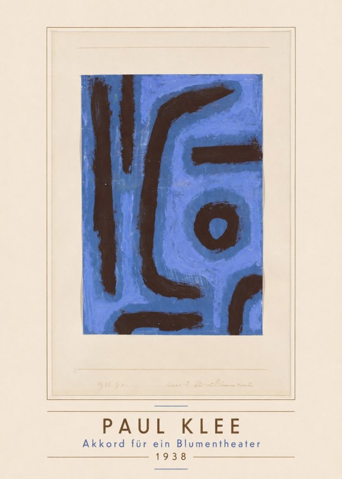 Paul Klee Akkord Für Ein Blumentheater No3 - Juliste