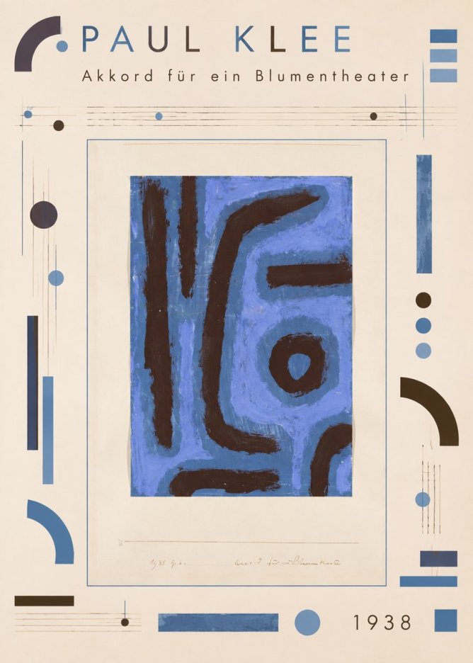 Paul Klee Akkord Für Ein Blumentheater No4 - Juliste