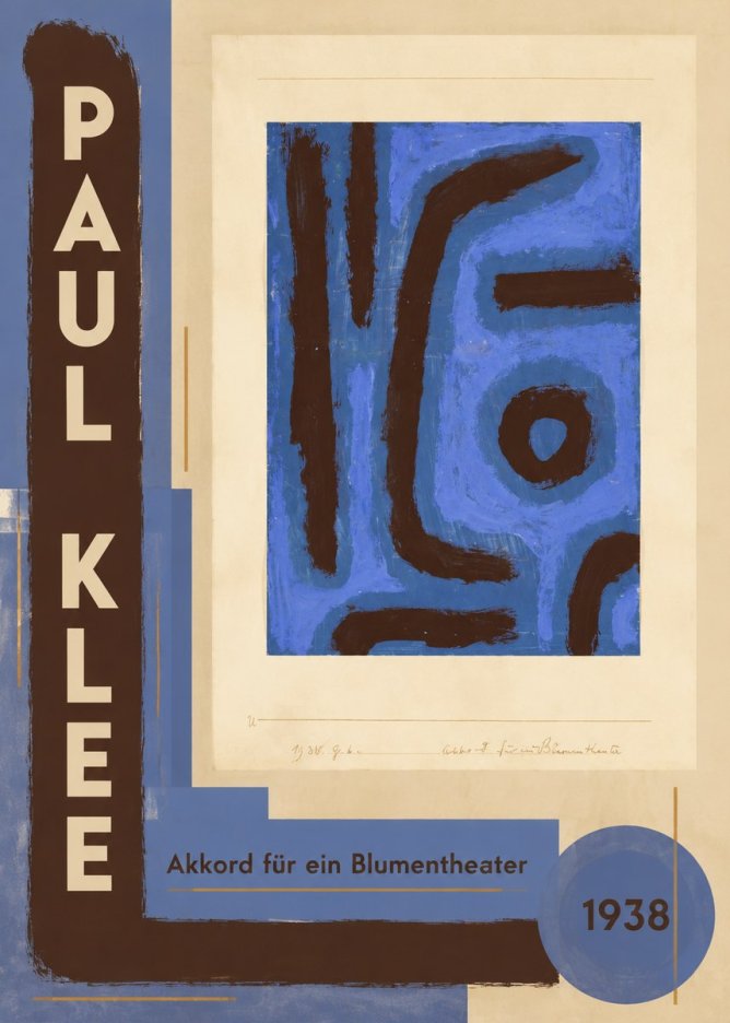 Paul Klee Akkord Für Ein Blumentheater No5 - Juliste