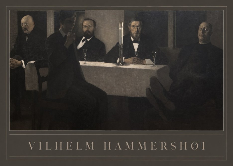 Vilhelm Hammershøi Five Portraits II No1 - Juliste